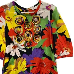 See By Chloe Floral Dress With Rosettes